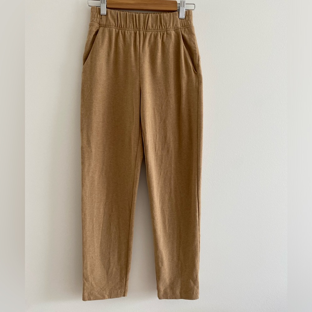 The Group by Babaton Rocket cotton camel : brown crop Jogger pants Aritzia XXS